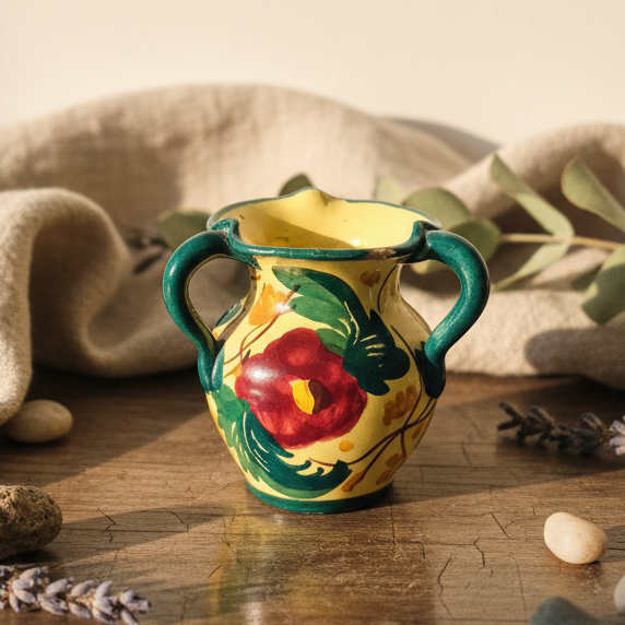 Tiny Hand-Painted Italian Pottery, Studio Pottery