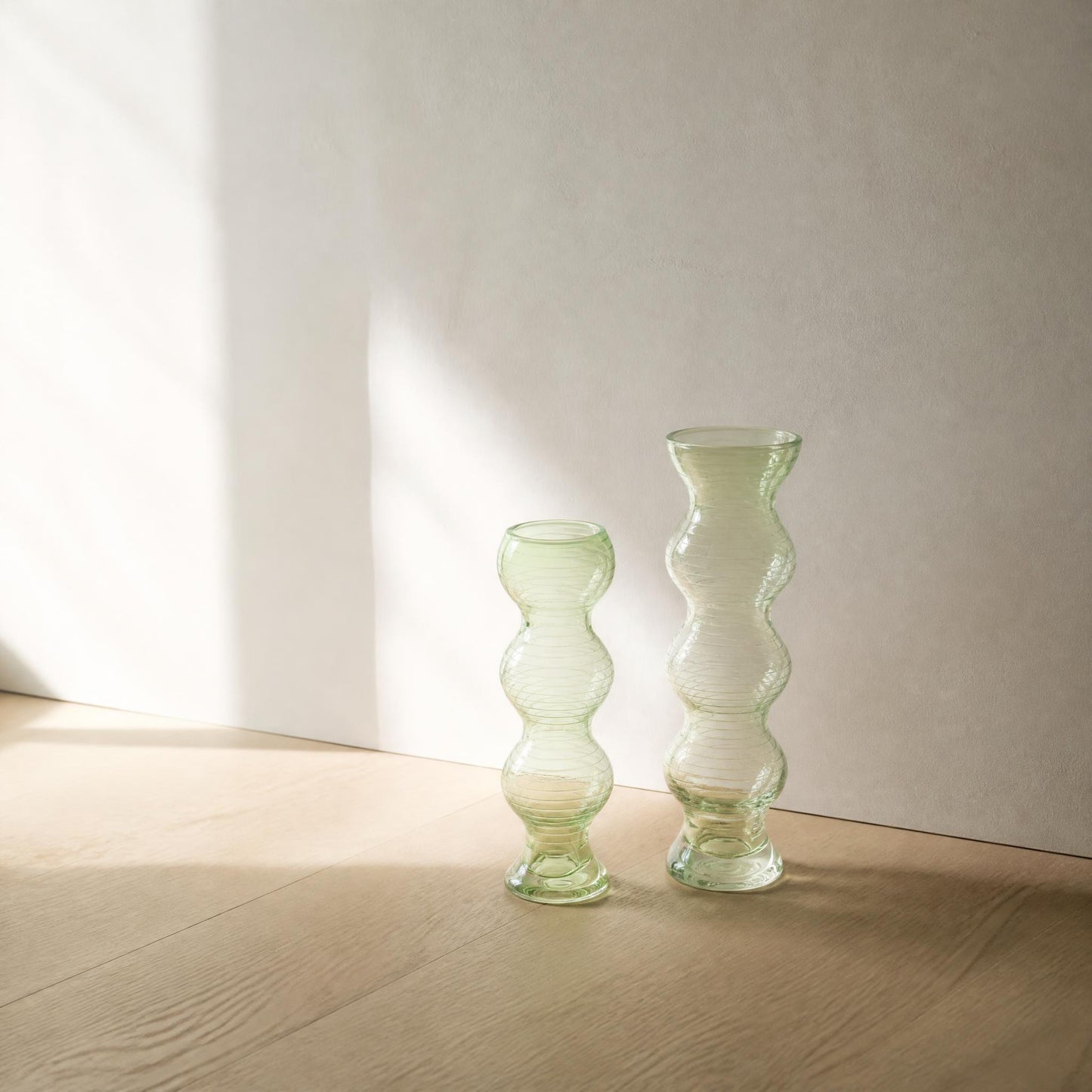 Vintage Hand-blown Bubble Vases (set of 2) | 1960's