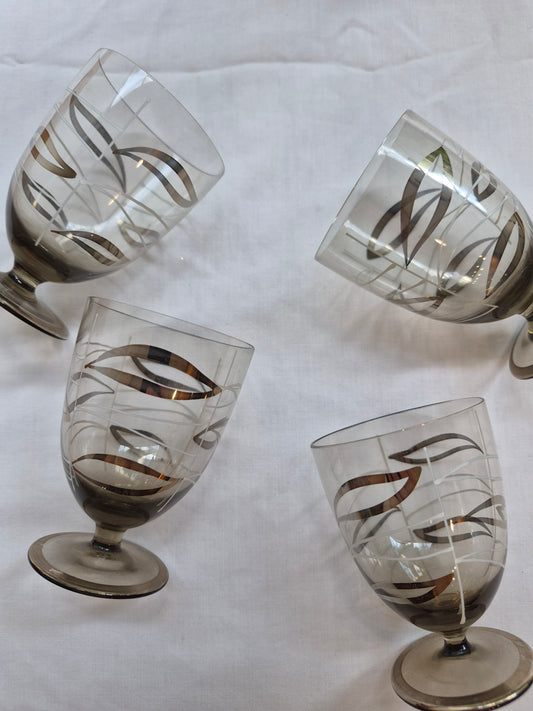 Mid-Century European Claret Jug & Matching Glasses | 1960's