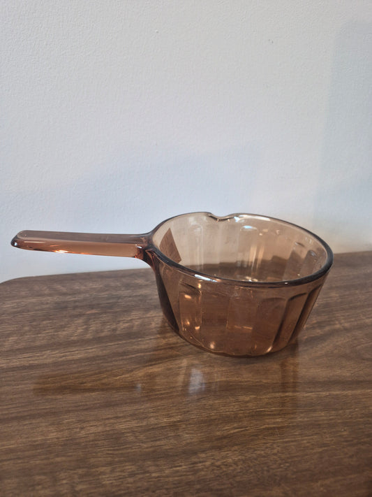 Sepia Glass Pots, Vision by Corning | 1970's