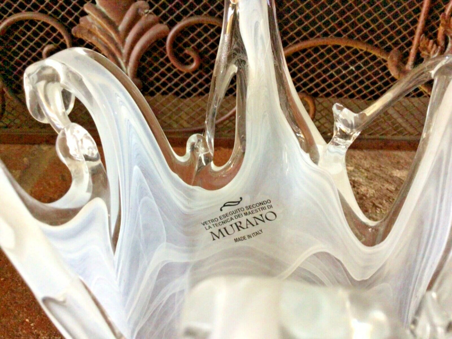 Blue Hand-blown Art Glass Vase, Murano-style | 1960's